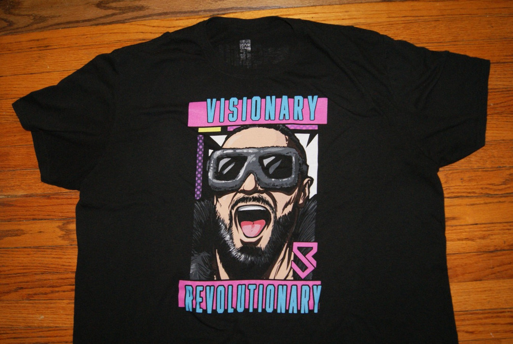 Men's WWE Black Seth "Freakin" Rollins Visionary T-Shirt Adult 3XL